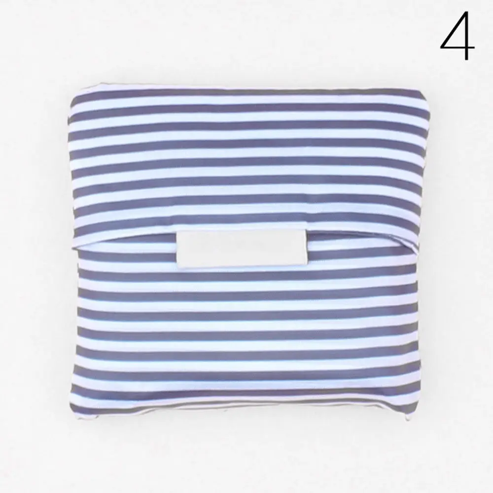 Blue stripes 6 Стиль Новая мода печать Складная зеленая сумка для покупок сумка складная сумка сумки удобные большие емкости Сумки для хранения - Цвет: Blue stripes