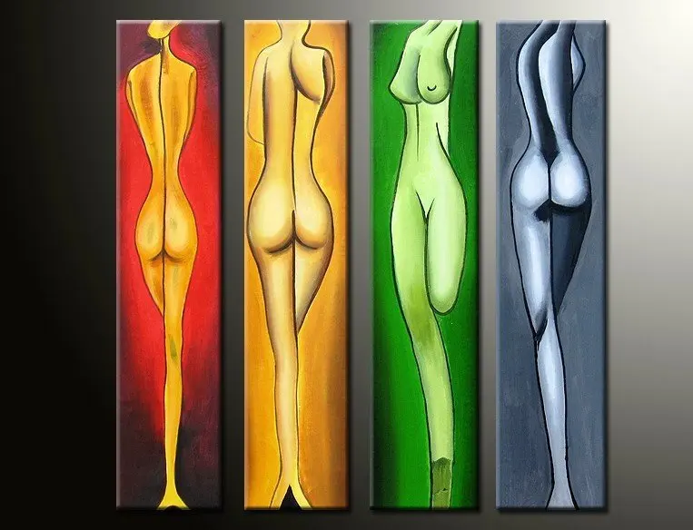 Ручная роспись длинные ноги красивые высокое качество Настенный декор