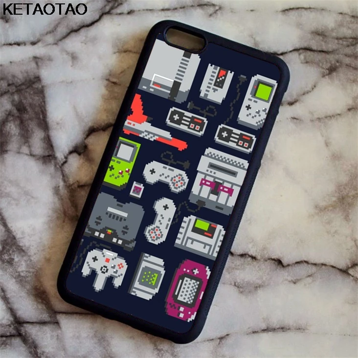KETAOTAO тетрис Игровая приставка телефонные чехлы для samsung S3 S4 S5 S6 S7 S8 S9 NOTE 4 5 7 8 чехол мягкий резиновый из ТПУ силикона - Цвет: Многоцветный