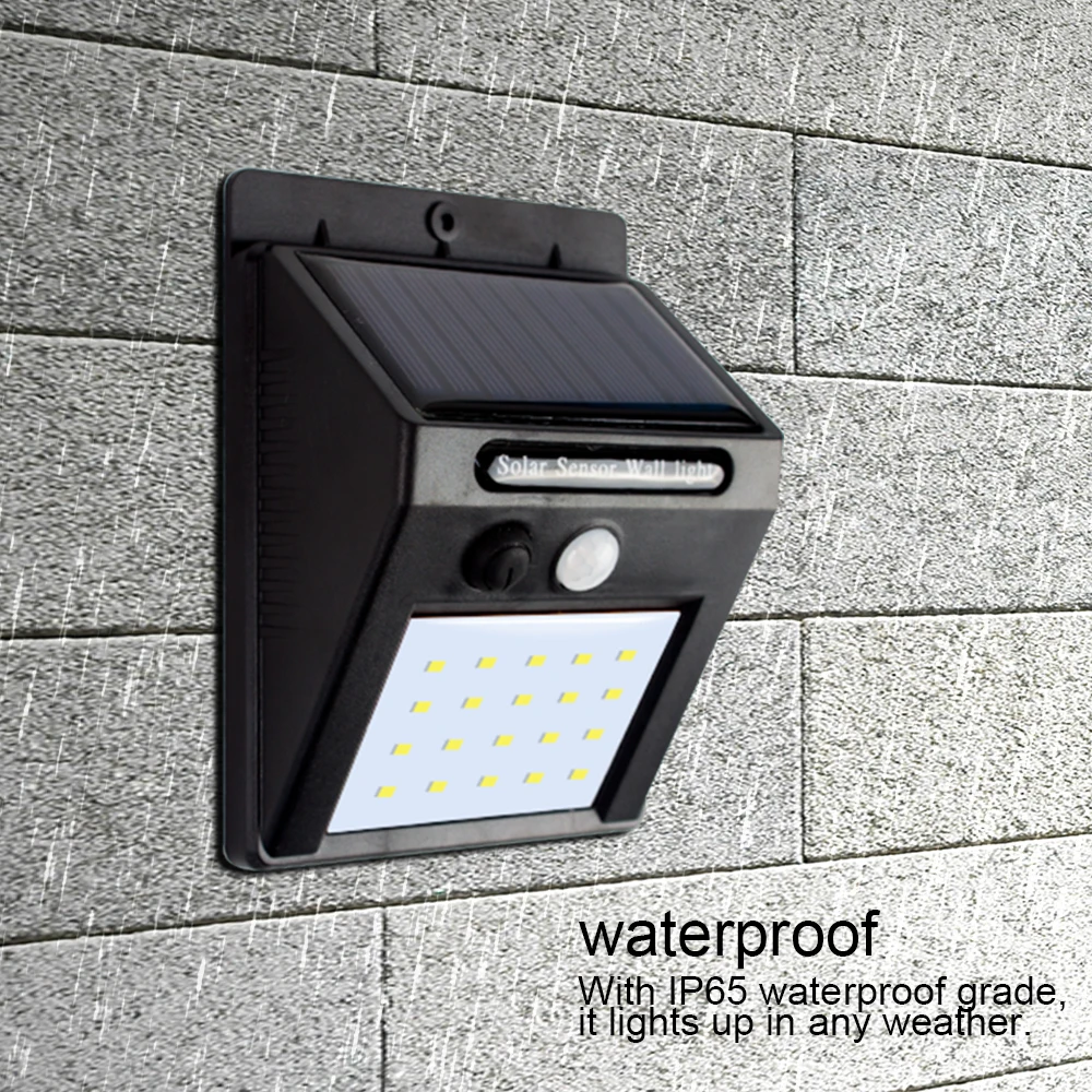 Solar Power Rechargeable LED Light 20/30 Leds Outdoor Motion Sensor Wall Garden Yard Waterproof Lamp 2PCS SL025 | Лампы и освещение