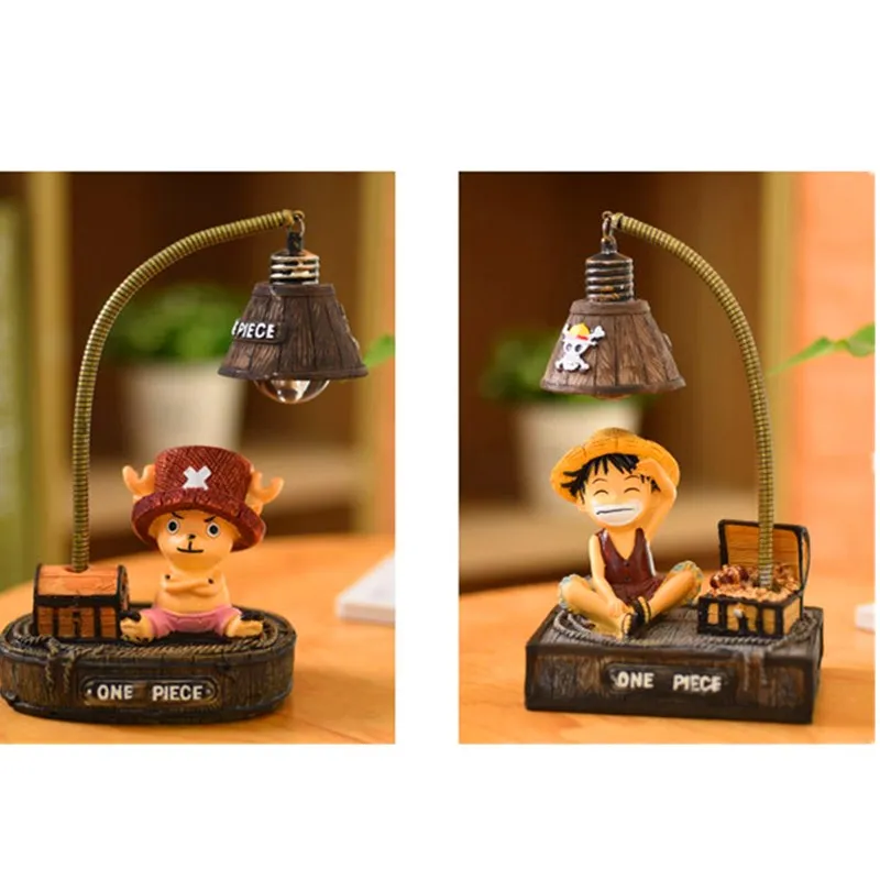 Одна штука Луффи ночник спальня креативное украшение Настольная лампа со