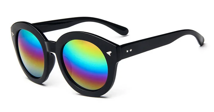 Красочная кавеола Солнцезащитные очки женские Повседневное UV400 модные девушка