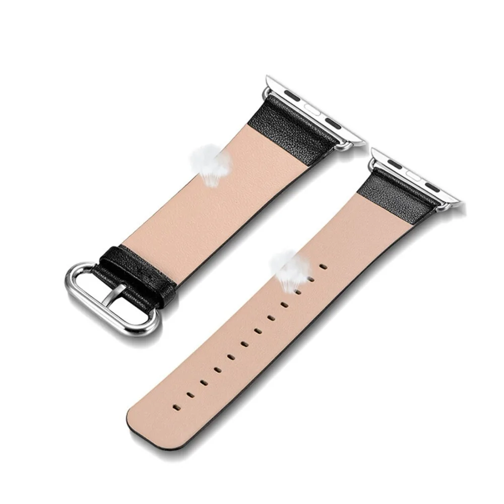 Классический ремешок с пряжкой для Apple Watch band 4 44 мм 40 iwatch 3 2 1 42 38 из натуральной