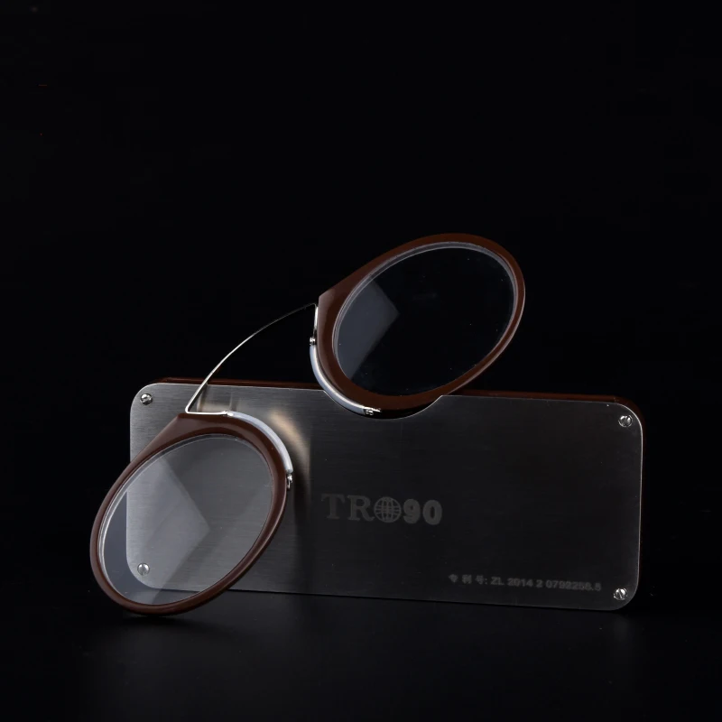 

Wallet Reading Glasses with Case, Credit Card Size Emergency Reading Glasses Carry in Your Purse, Nose Resting Reading Glasses