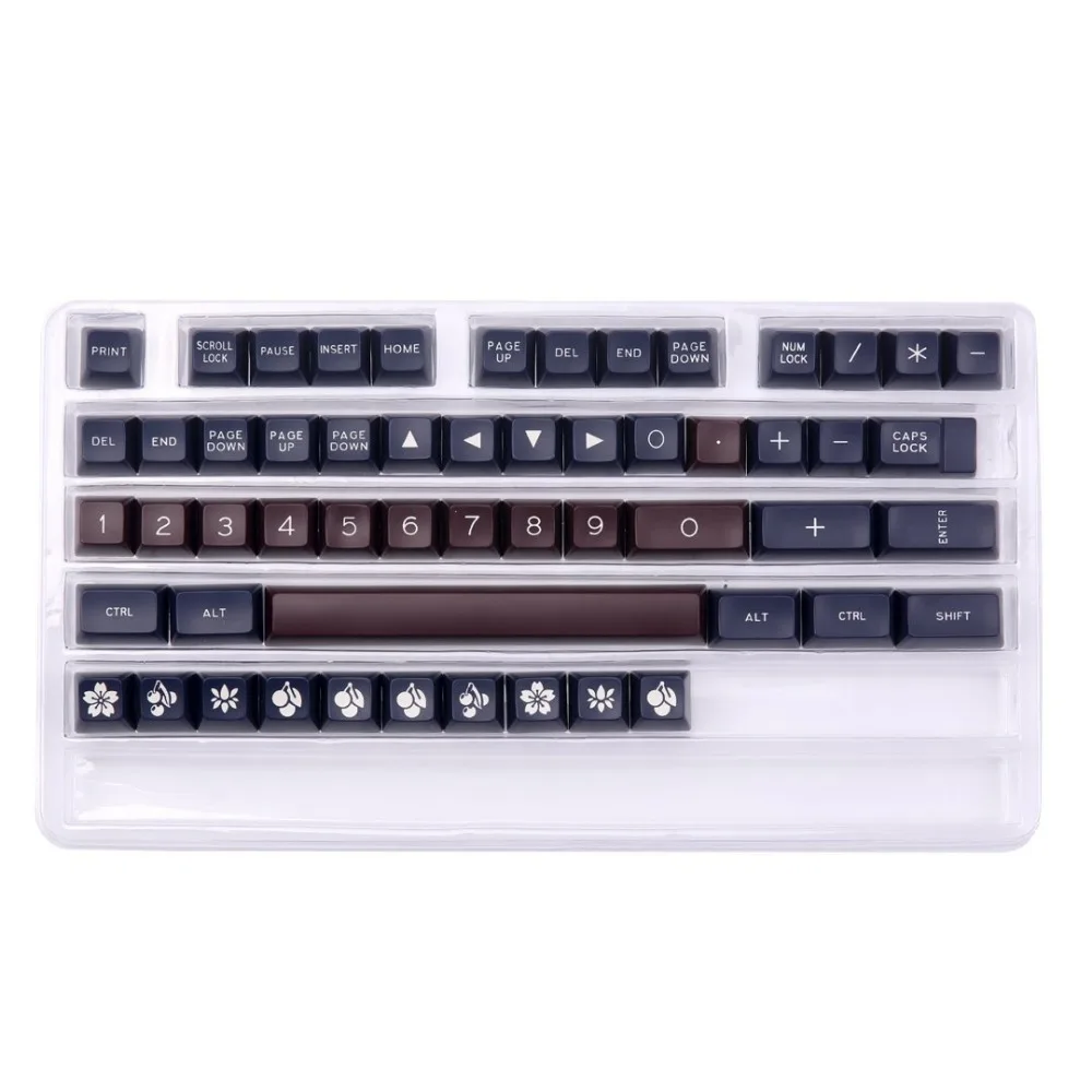 MAXKEY BC синий кофе SA keycap Doubleshot Abs пластик 129 клавиш для cherry mx механическая клавиатура