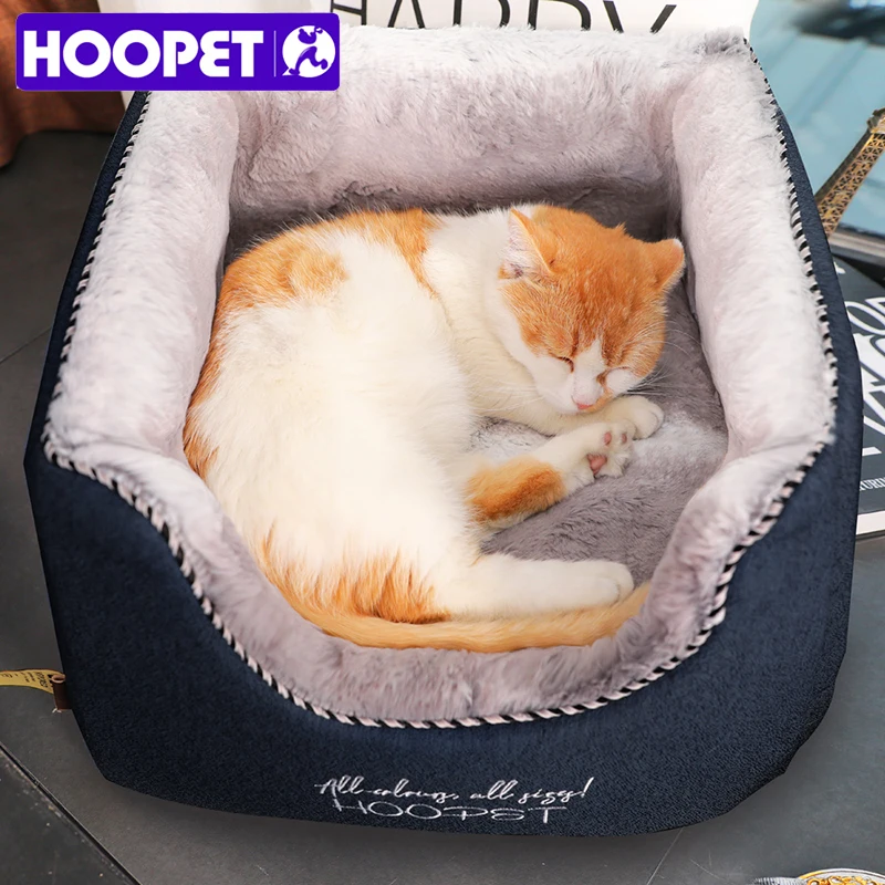 HOOPET домик для кошек и собак мягкая зимняя теплая кровать домашних животных