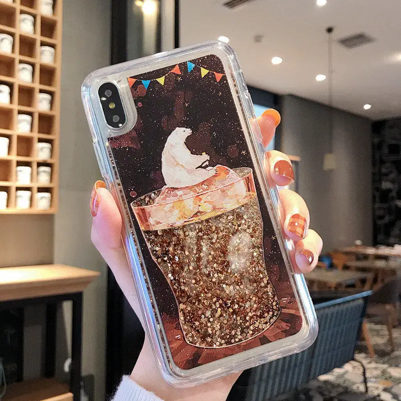 Для Apple Iphone X XS Max XR зыбучий песок блестящая Звезда чехол прозрачный мягкий ТПУ