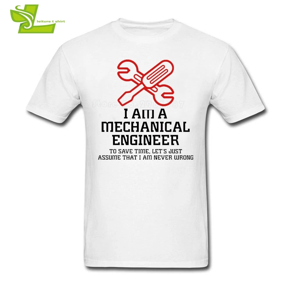 I Am A Mechanical Engineer Футболка мужская футболка последняя одежда больших размеров