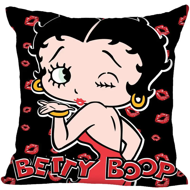 Специальное предложение Betty Boop мультфильм прочная наволочка квадратной формы
