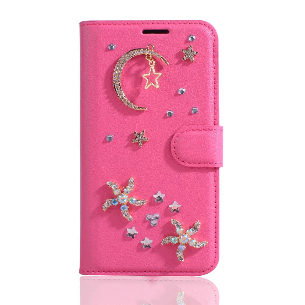 Bling алмаз чехол для LG K10 2017 LV5 телефона Высокое качество PU кожаный бумажник