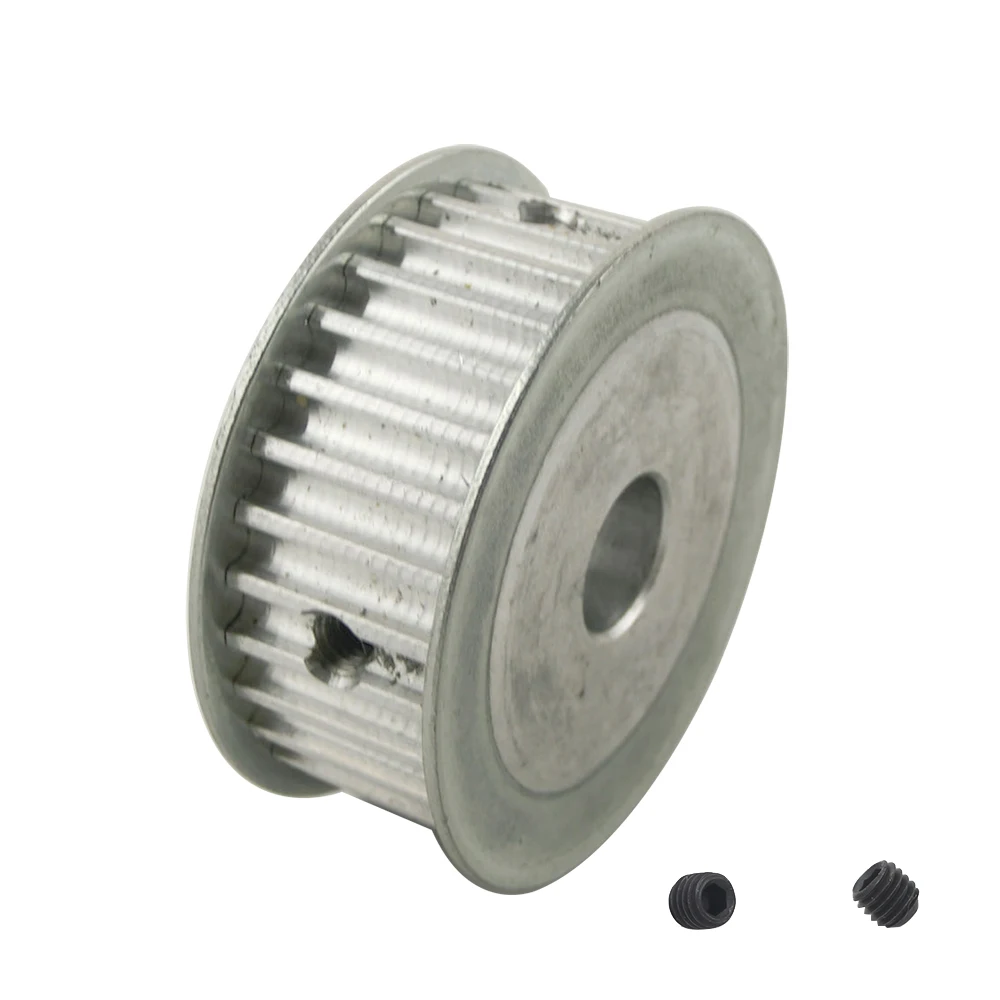 

LUPULLEY 5M 30T Timing Pulley 16mm Belt Width 6mm/6.35mm/8mm/10mm/12mm/12.7mm/14mm/20mm Bore 5mm Pitch 1pc Aluminum Wheel