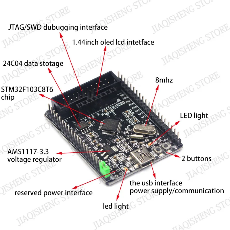 STM32F103C8T6 stm32f103 stm32f1 STM32 системная плата обучающая плата оценочный комплект макетная плата