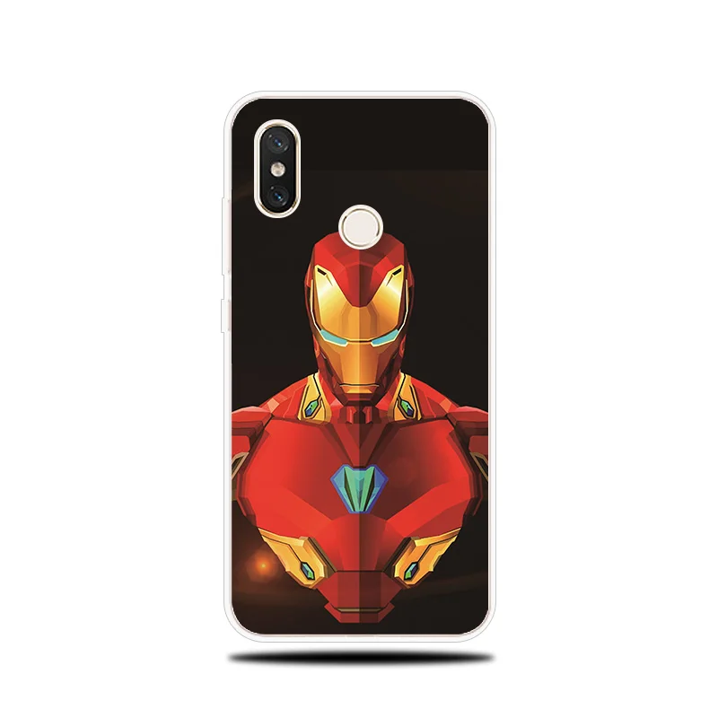 Case For Xiaomi Mi 5X A1 A2 6 6X Note 3 Cover Spiderman Iron Man Patterned 8 X SE Lite Pro Mix 2 S Pocophone F1 |