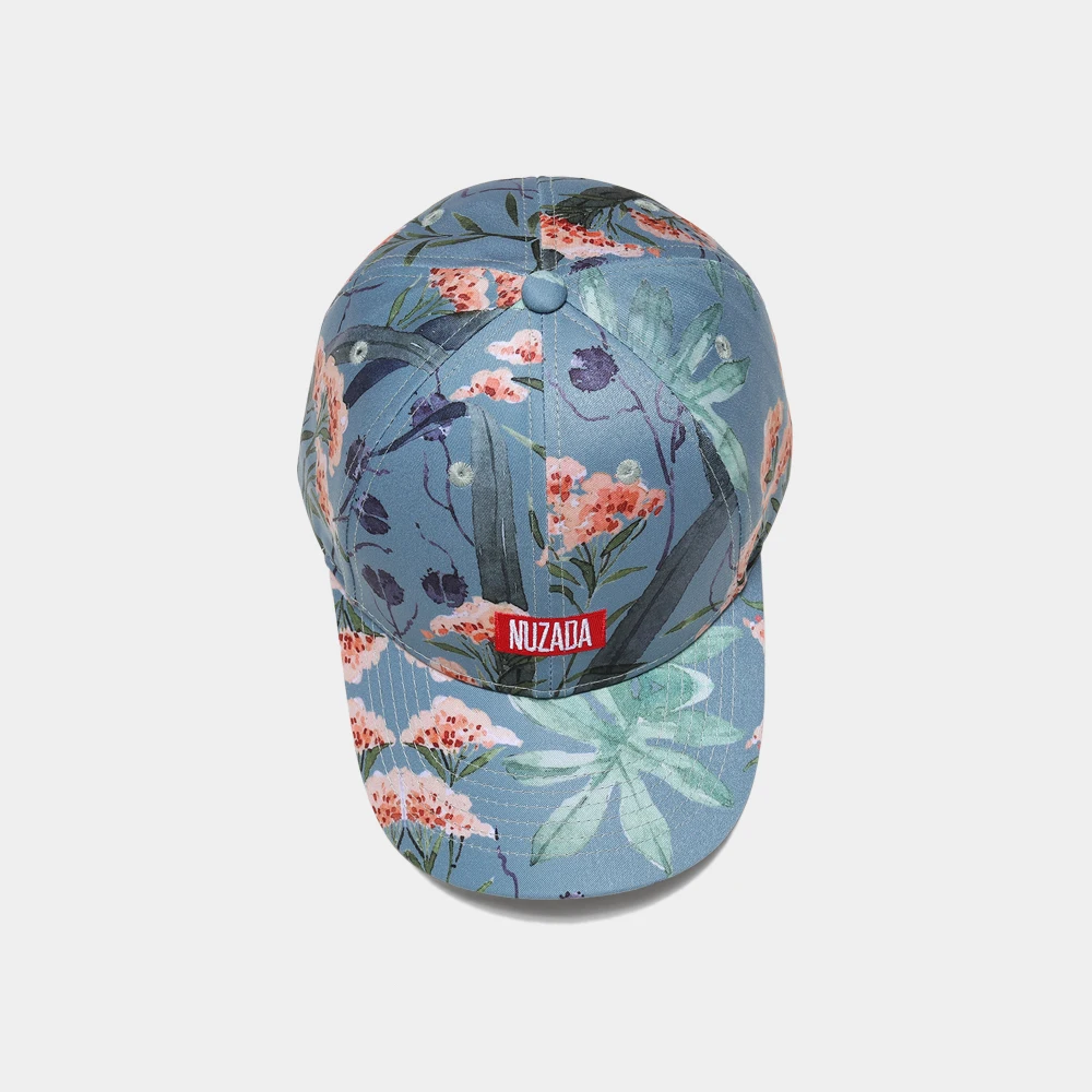 NUZADA бренд для мужчин и женщин пара печать бейсболка Snapback летние цветы качество хлопок шляпы классические модные бейсболки