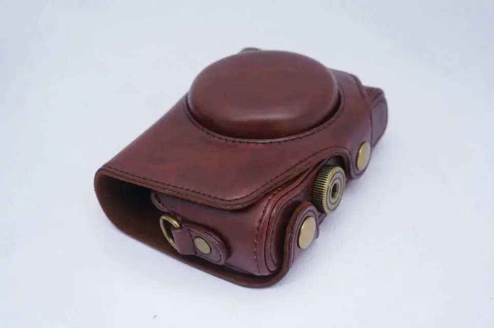 Чехол сумка из ПУ для камеры Canon PowerShot SX720 SX730 SX740 HS с плечевым ремнем|camera cases bags
