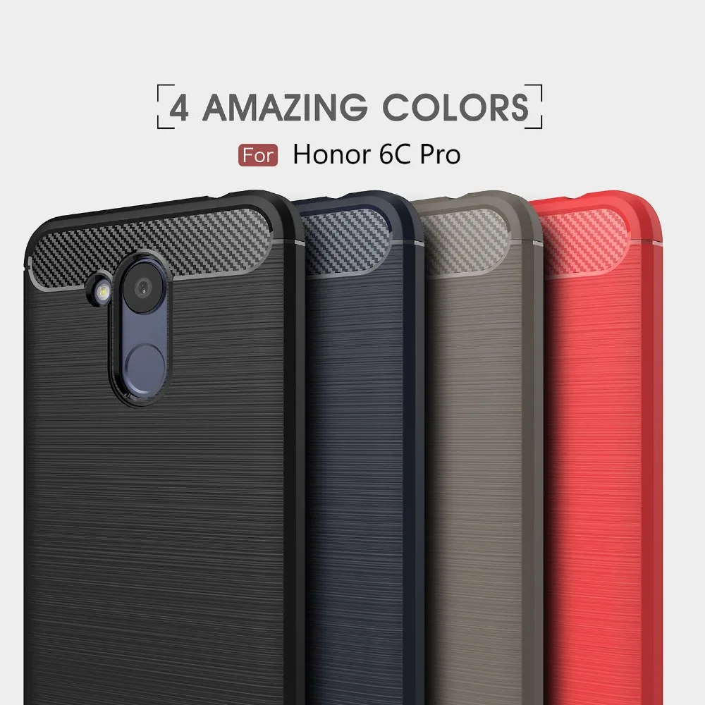 Чехол для Huawei Honor 6C Pro Ударопрочный Мягкий бампер матовый чехол из ТПУ 6c pro полный