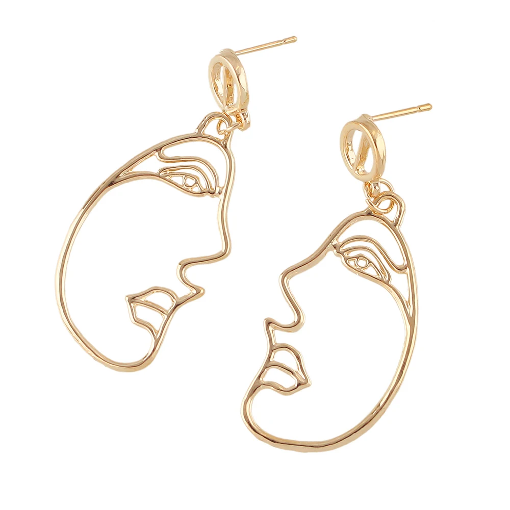 Joywish панк рок Стиль earrigns ювелирных изделий Цвет с выдалбливают Уход за кожей лица