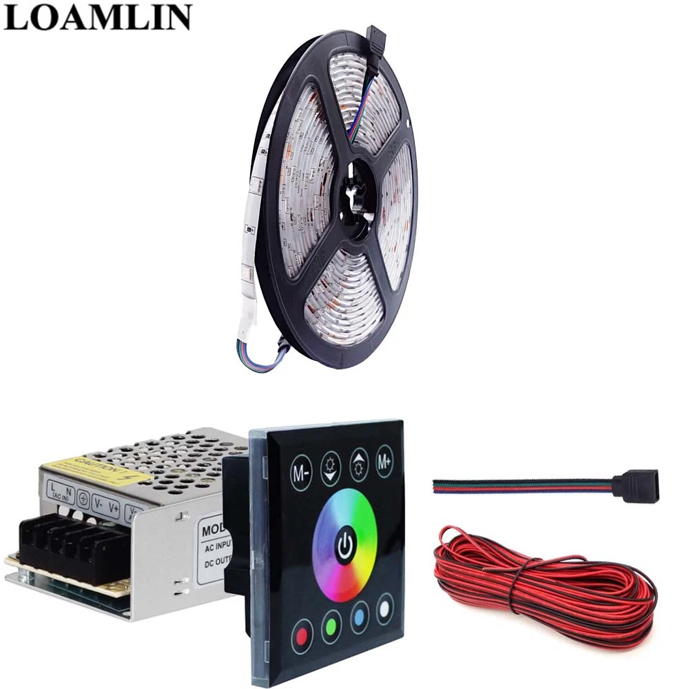 5050SMD 30 светодиодов/м RGB Светодиодная лента гибкий свет Сенсорная панель Led