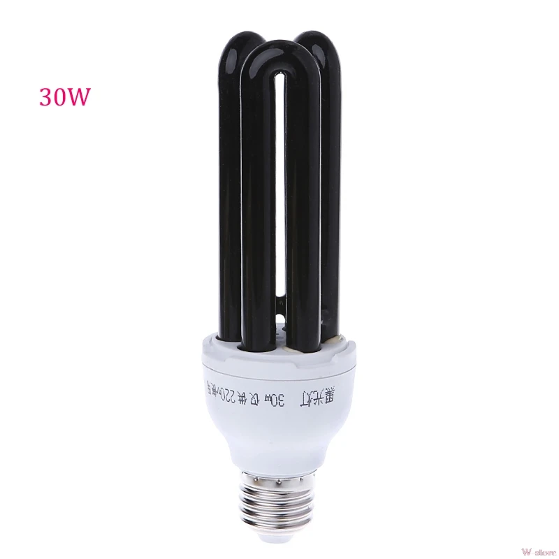 30 Вт E27 15/20 Вт, 30 Вт, 40W УФ-ультрафиолетовые люминесцентные черный светильник CFL светильник Лампа 220V W-магазине Oct11_C - Мощность в ваттах: 30 Вт