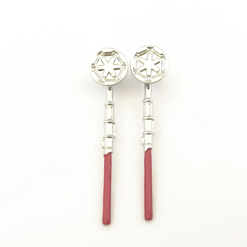 Серьги гвоздики HBSWUI с лазерным мечом классические металлические ювелирные