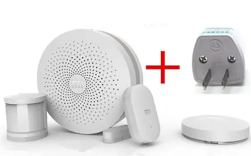 Add US Plug Xiaomi умный дом Комплект Mijia шлюз двери окна человеческого тела датчик беспроводной переключатель - Цвет: Add US Plug