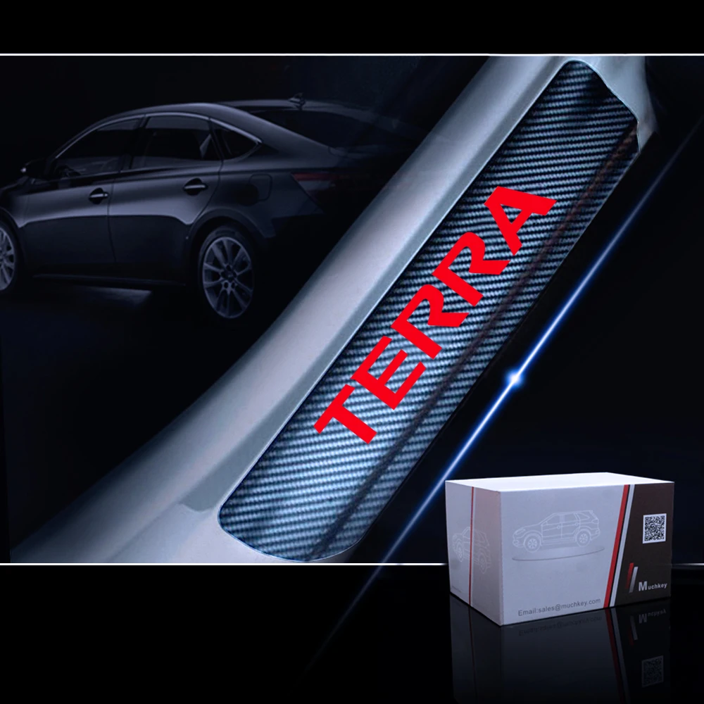 Виниловая наклейка для Nissan Terra Накладка на порог двери автомобиля 4D Аксессуары