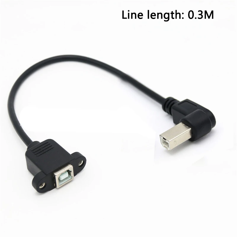 1 шт. правый угол USB Тип B папа к Женский Принтер Панель Крепление Новый удлинитель