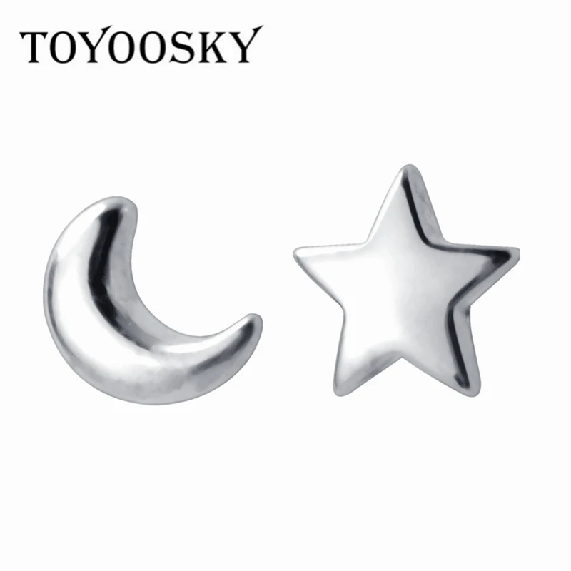 TOYOOSKY серебро 925 пробы 5 мм звезды и луна романтический подарок для женщин