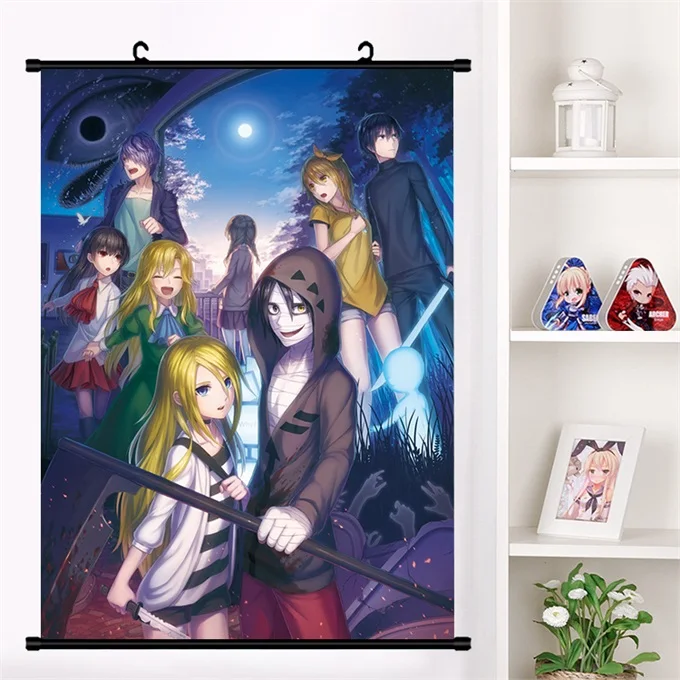 D Аниме Satsuriku no Tenshi Angels Of Death Ray Zack настенные свитки плакат Настенные подвесные плакаты коллекция домашнего декора - Цвет: D