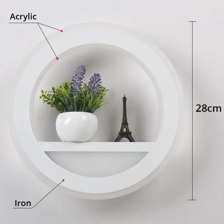 Светодиодный настенный светильник с регулируемой яркостью 2 4G дистанционным