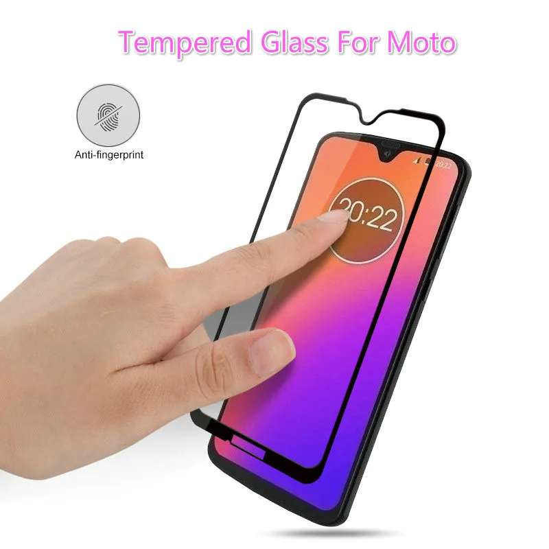 2 шт. закаленное стекло с полным покрытием Защита экрана для Motorola Moto G7 power G6 G5 E5 plus