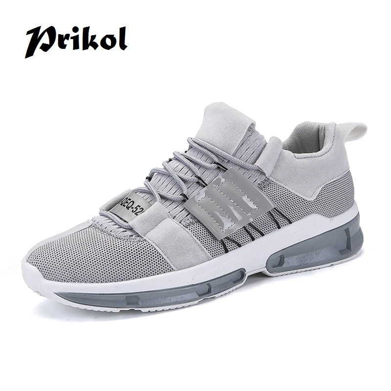 Prikol Luxury Brand Professional High Quality Men Running Shoes Lace Up Outdoor Sport Athletic Street Zapatillas | Спорт и