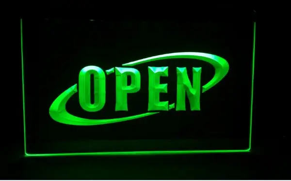 Открытый Новый Кафе Ресторан Бар Пивной паб клуб 3d вывески светодиодный ная
