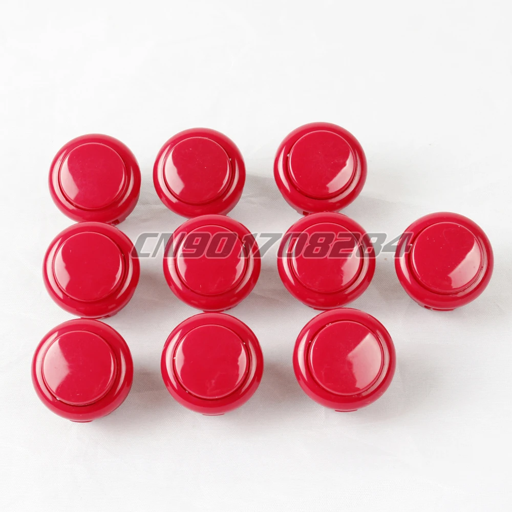 10x OEM 24 мм кнопки заменить для аркадных игр Sanwa OBSF OBSN Кнопки Mame Jamma белый|button