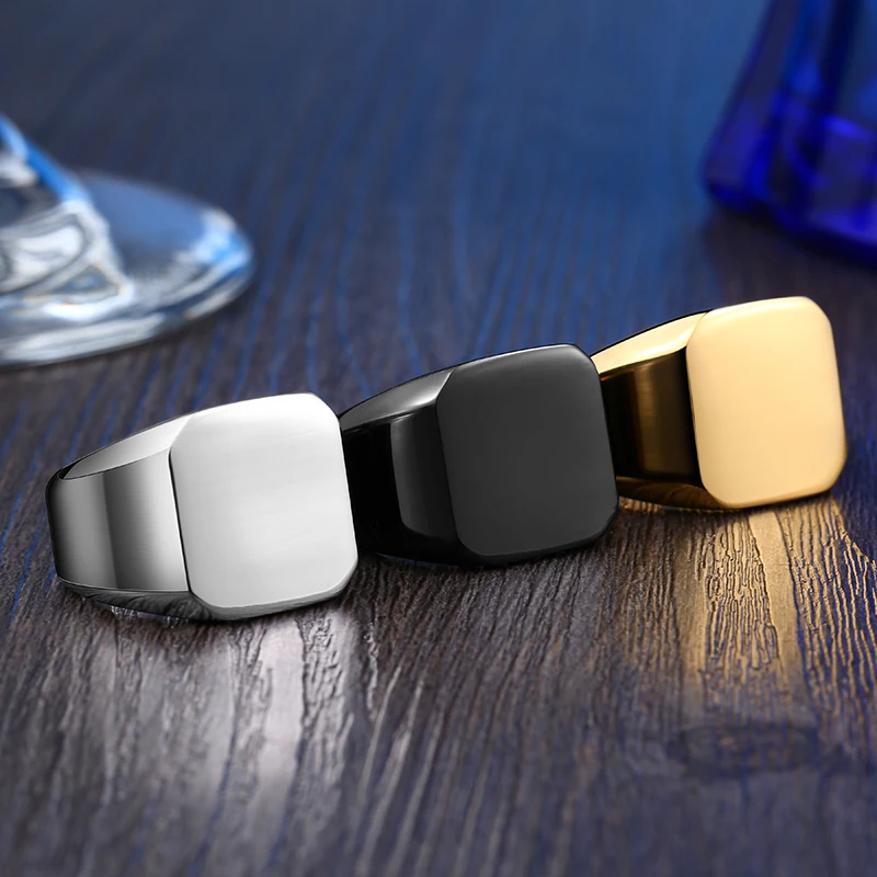 

316L Stainless Steel Biker ring Men's High Polished gothic Fashion Man's Unique Ring For Men