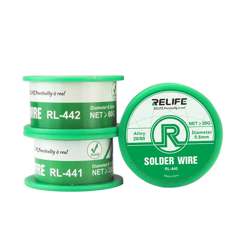 RELIFE 0.3/0.4/0.5/0.6mm Active Solder Wire Rosin Core Soldering Iron Line For Mobile Phone Mainboard BGA Repair | Инструменты