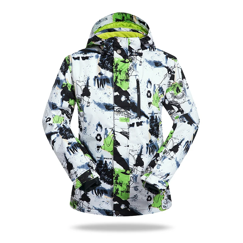 Мужская теплая куртка для катания на лыжах и сноуборде водонепроницаемая зимняя