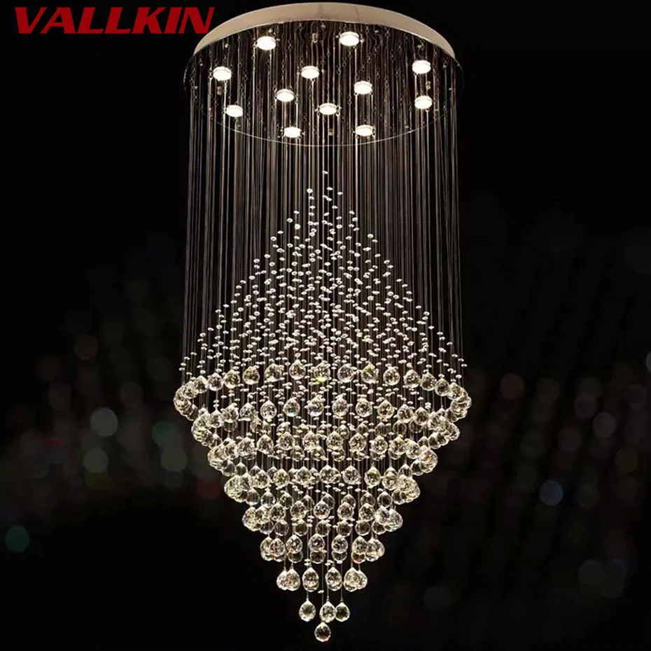 Modern Crystal Chandelier Lighting Luxury Chandeliers Lamp Hanging Light Lustres De Cristal Hotel Suspension Lamps | Освещение
