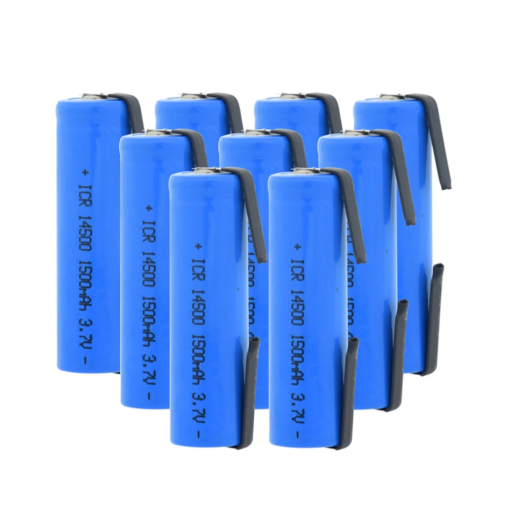 ICR 14500 литиевая батарея 3,7 V 1500mAh перезаряжаемый разряд, предназначенный для hg2 батарей+ DIY никель светодиодный фонарь
