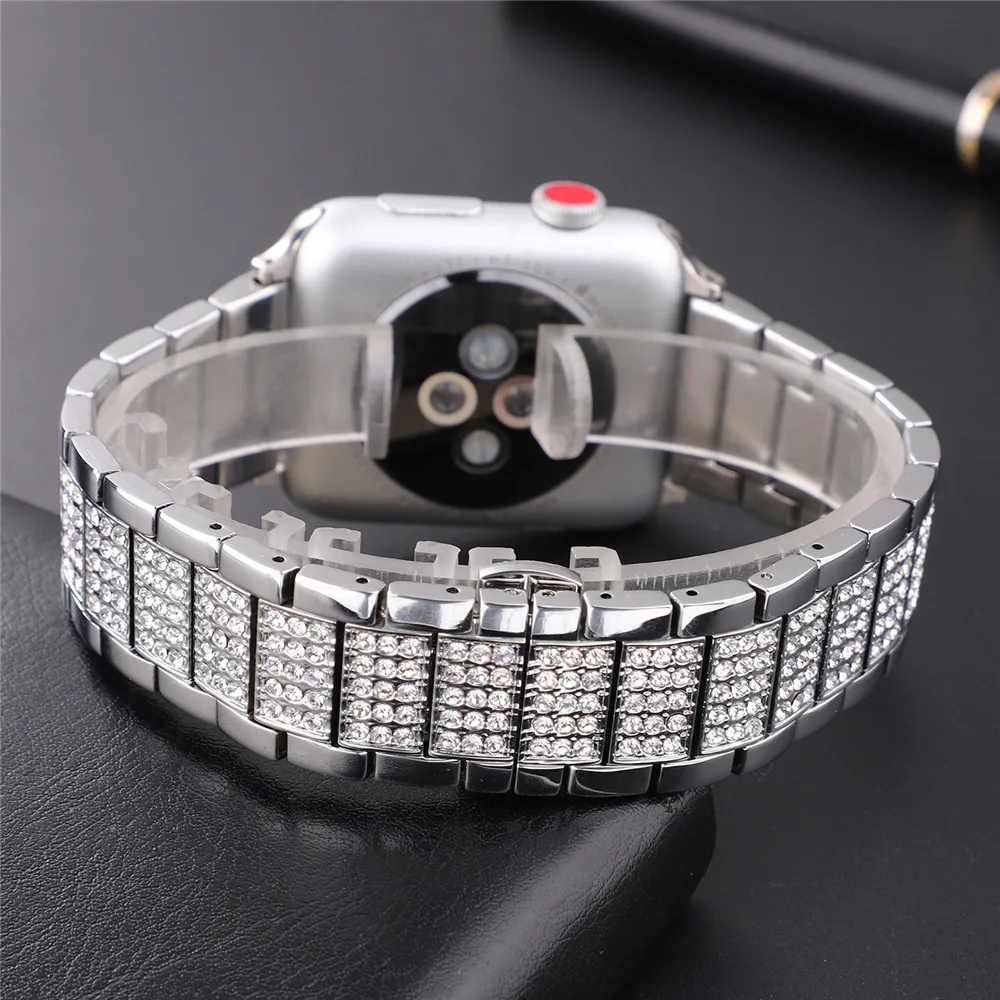 Серия 4 44/42/40/38 мм, ремешок для наручных часов Apple Watch 4 ремень Нержавеющая сталь браслет для наручных часов iWatch, Для мужчин/Для женщин заменить Для мужчин t ремешок для часов