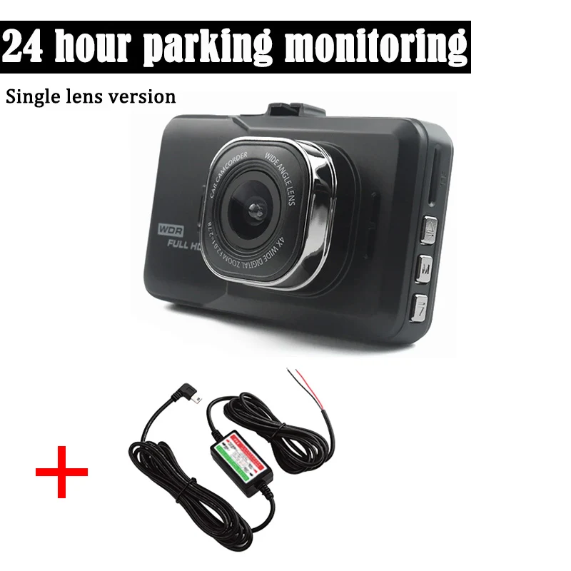 24H Standard JUEFAN Автомобильная dvr камера 1080p видеорегистратор высокой четкости Автомобильный видеорегистратор dvr Автомобильная камера в зеркале двойной объектив камеры dashcam - Название цвета: 24H Standard