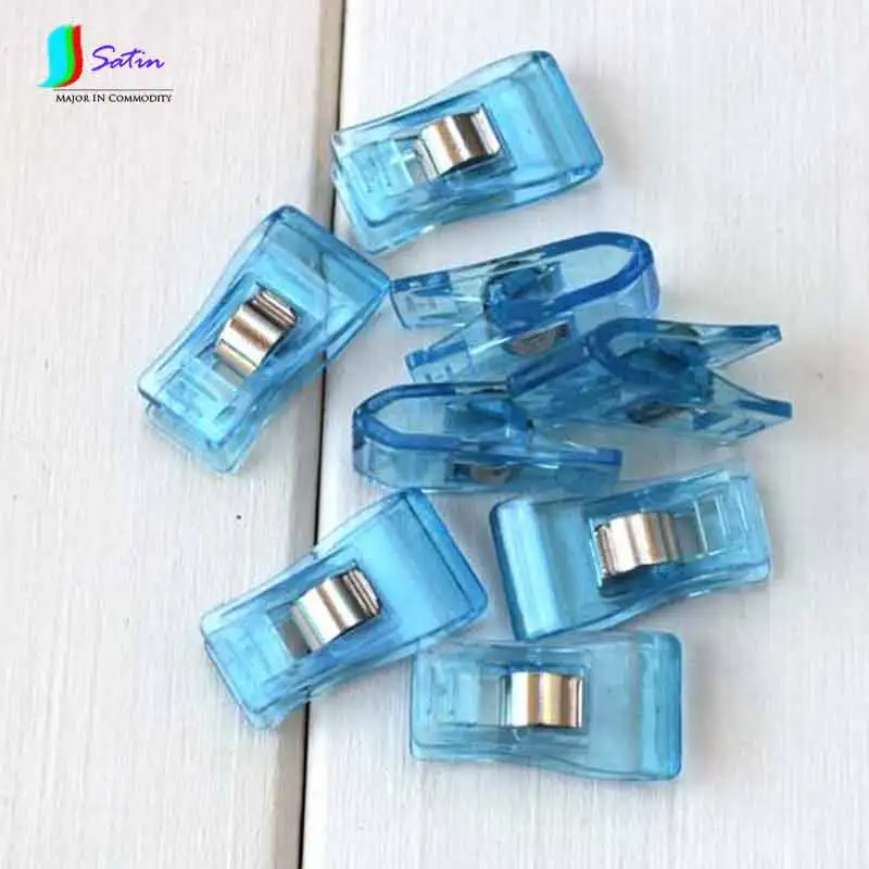 Clothing Help Accessory Patchwork Sewing DIY Crafts Knitting Crochet Quilt tools X Shape PVC Clear Colorful Plastic Clips S0034 | Дом и сад