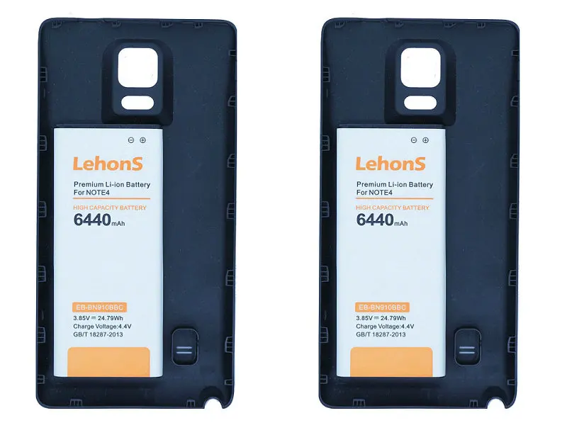 LehonS 2x6440mAh/24 79 W EB BN910BBE запасной Расширенный аккумулятор + 2x черный чехол для Samsung