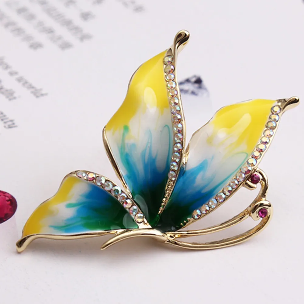 Рождественский подарок Ms Betti 2017 этическая Женская бижутерия|pin jewelry|butterfly broochenamel