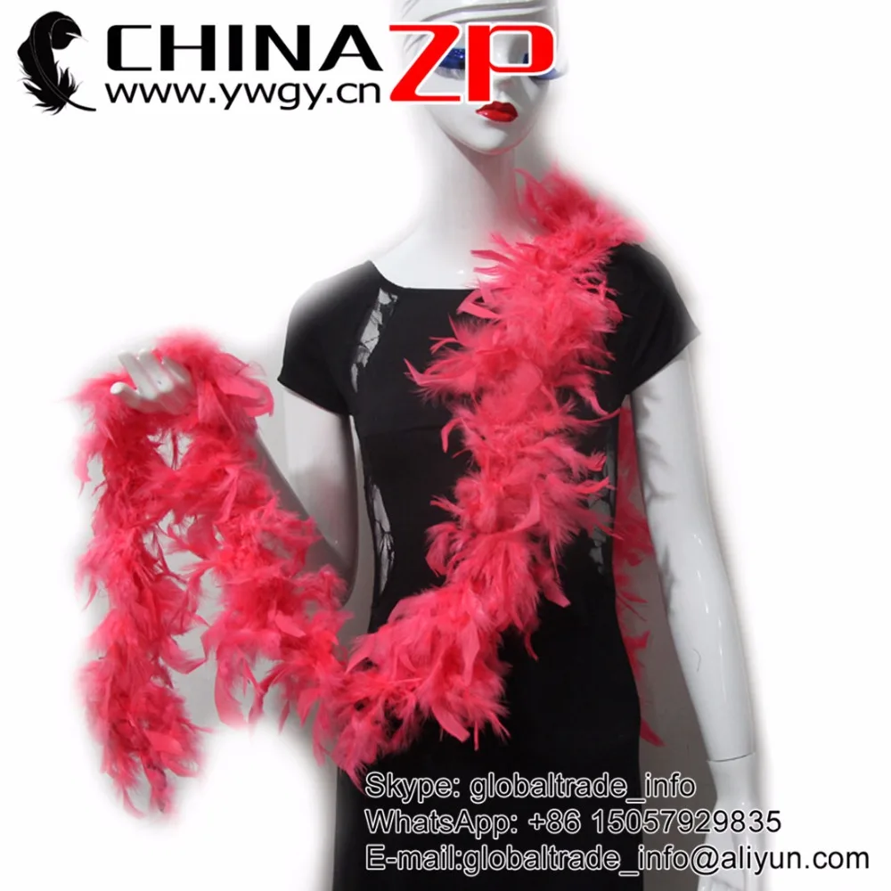 

CHINAZP Factory Retail and Wholesale 10 yards/lot Promotional Decoration Light Pink 40g Turkey Feather Boas