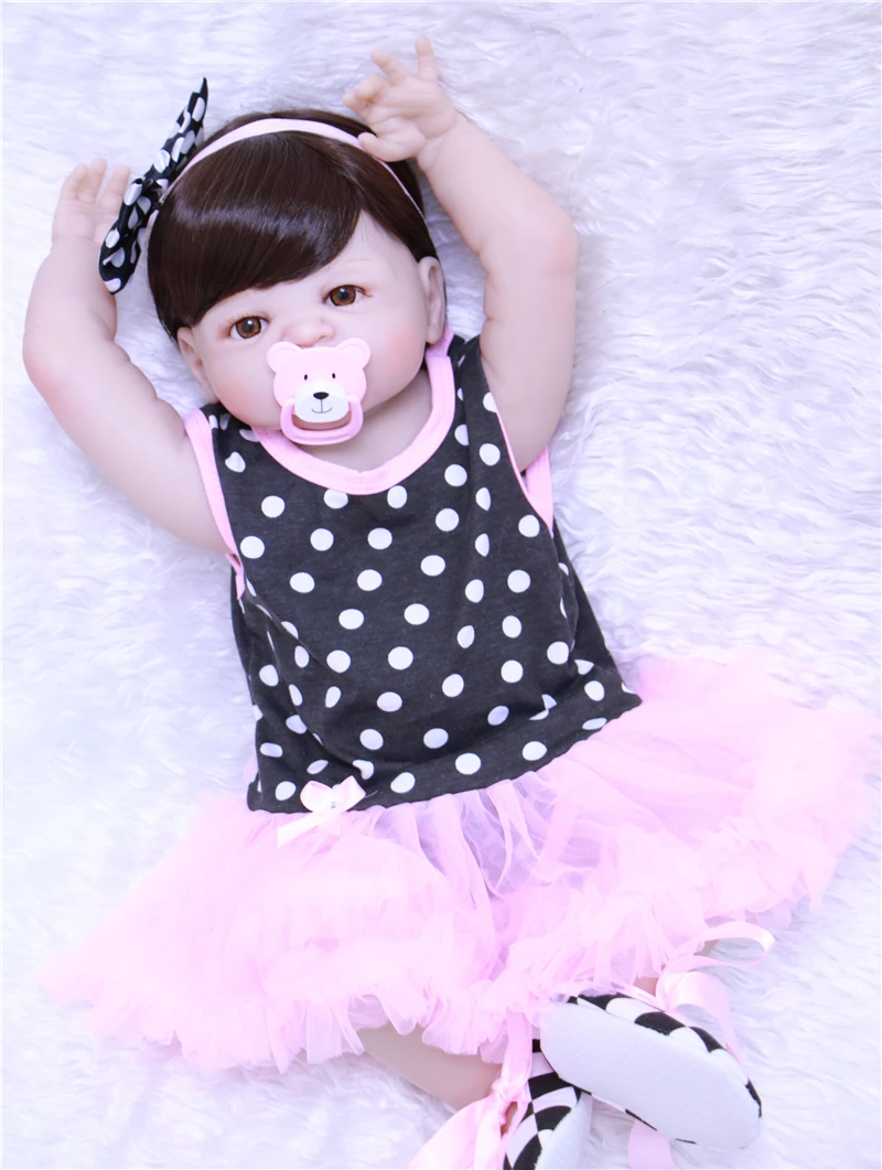 Кукла reborn для девочек 55 см силиконовая ручная работа|reborn girl|doll rebornreborn baby doll |