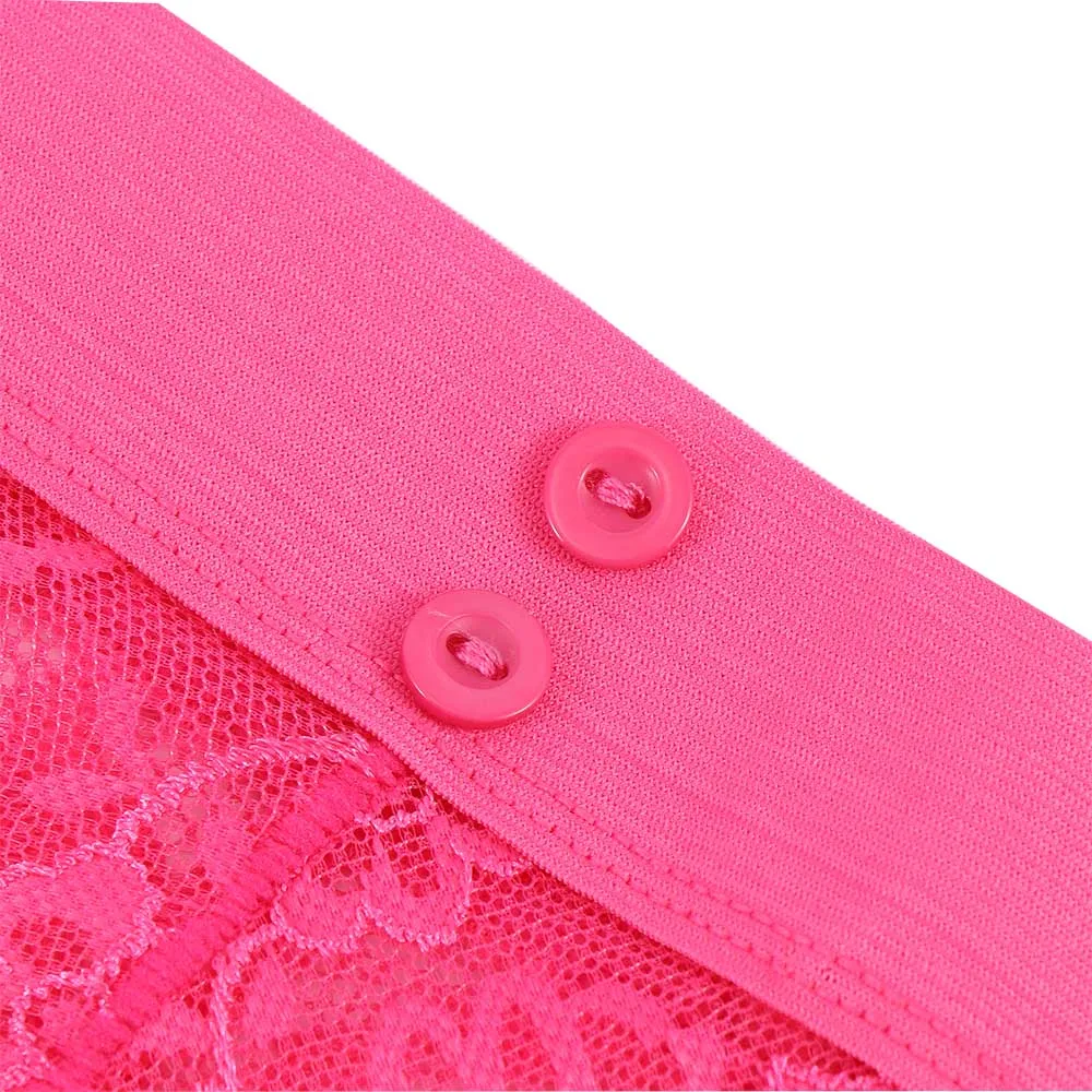 Женские кружевные трусики с Т-образными пуговицами сексуальные прозрачные