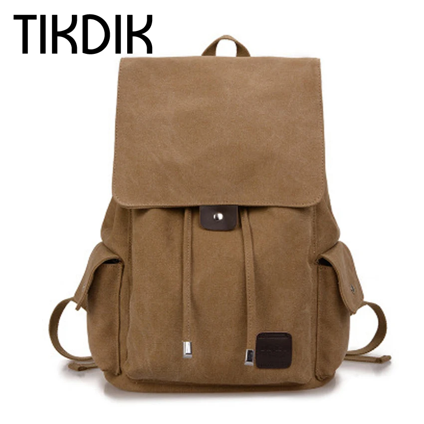 2017 Мужской холщовый рюкзак для студентов колледжа школьный сумки подростков