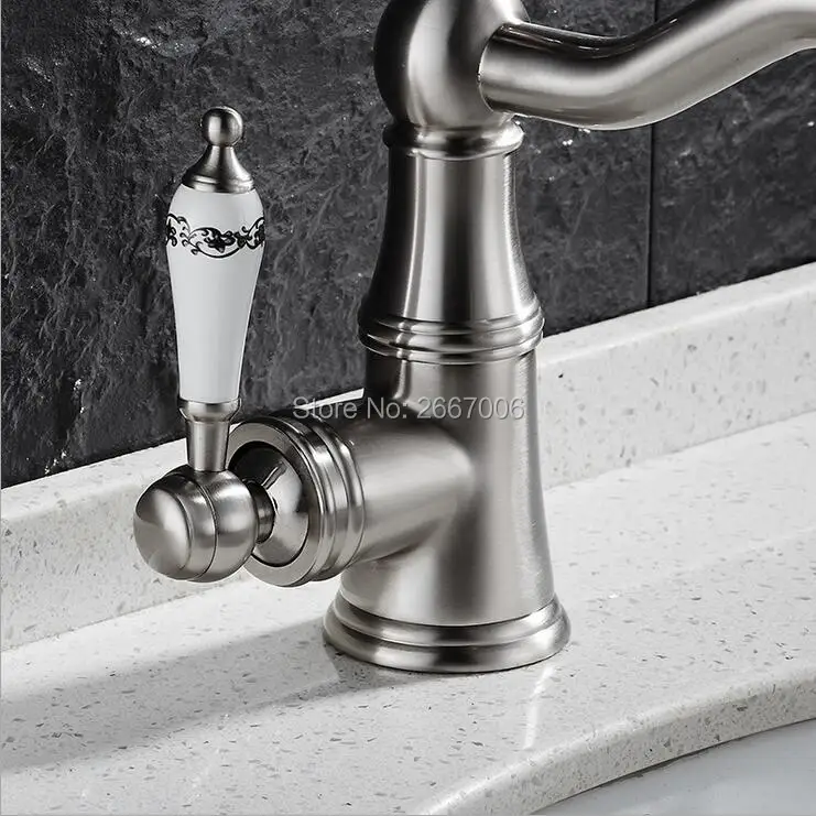 Бесплатная доставка высококачественный Хрустальный смеситель для раковины