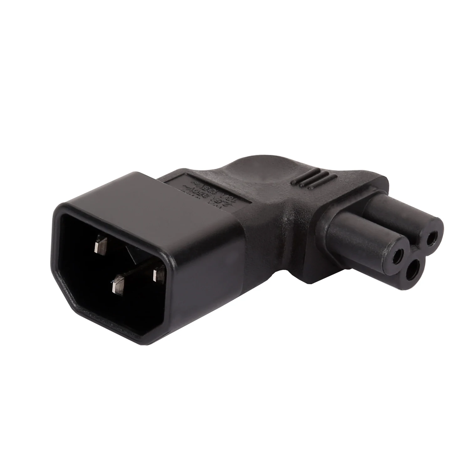 JORINDO IEC320 C14 C5 левый поворот 10A 110-250 В папа женский IEC-320 PDU UPS адаптер питания